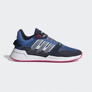 Lightly Worn/Like New Woman’s Adidas Cloudfoam Navy/Pink Sneakers - Size 6 1/2